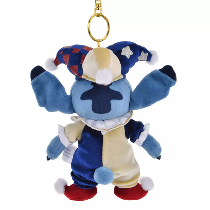 NOV 4 PREORDER - Japan Disney Store - Christmas 2025 - Pierrot Costume - Stitch - Plush Keychain