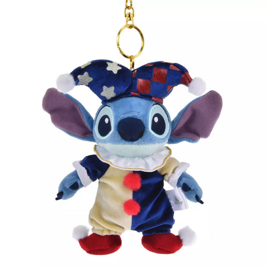 NOV 4 PREORDER - Japan Disney Store - Christmas 2025 - Pierrot Costume - Stitch - Plush Keychain