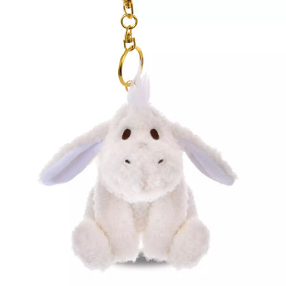 NOV 11 PREORDER - Japan Disney Store - White Pooh - 2Way Winnie the Pooh - Eeyore Plush Keychain