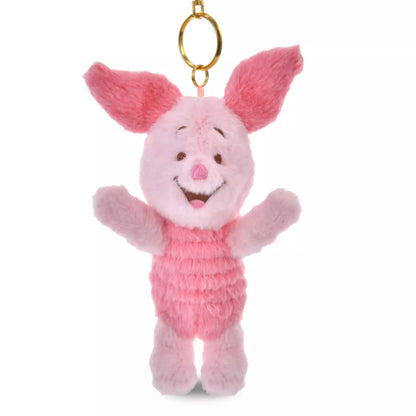 NOV 11 PREORDER - Japan Disney Store - White Pooh - 2Way Winnie the Pooh - Piglet Plush Keychain