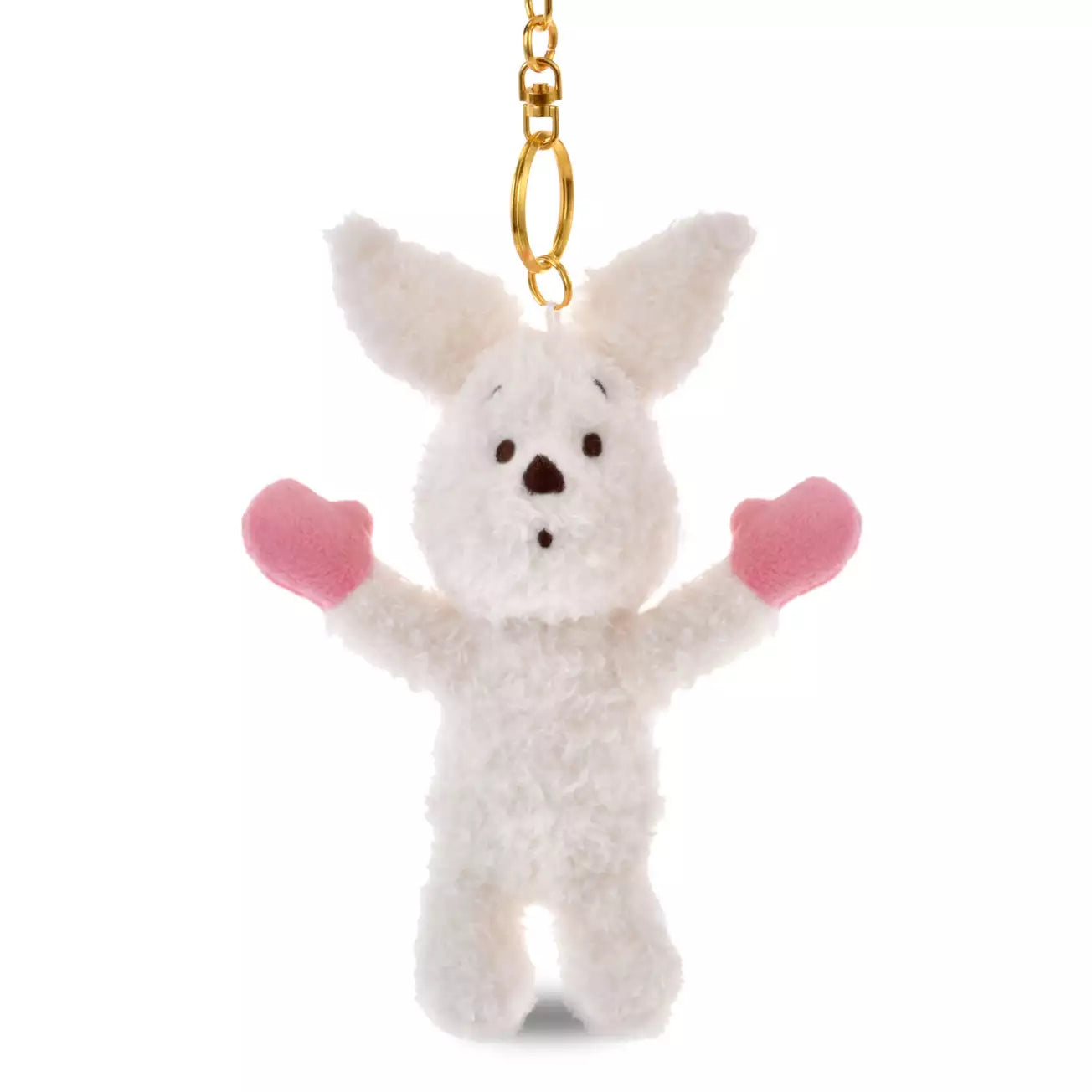 NOV 11 PREORDER - Japan Disney Store - White Pooh - 2Way Winnie the Pooh - Piglet Plush Keychain