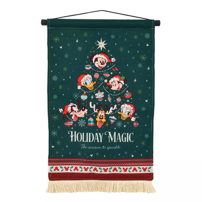 NOV 4 PREORDER - Japan Disney Store - Christmas 2025 - Mickey & Friends Light Up Tapestry