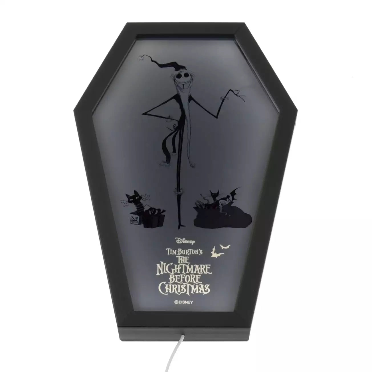 NOV 4 PREORDER - Japan Disney Store - Christmas 2025 - The Nightmare Before Christmas - Jack Skellington & Vampire Teddy Mirror Art Board Light Up