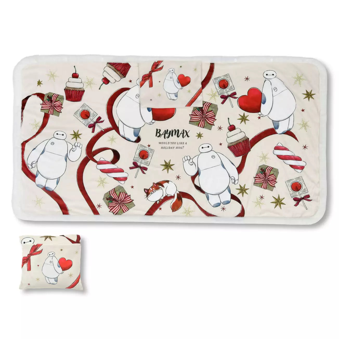 Japan Disney Store - Baymax & Mochi Blanket - 4Way