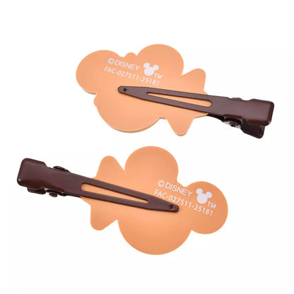 Japan Disney Store - Mickey & Minnie Mouse - Christmas Hair Clip Set