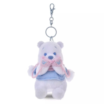 18 NOV PREORDER - Japan Disney Store - Winter Shiny Color - Winnie the Pooh - Plush Keychain
