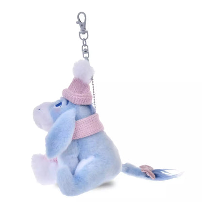 18 NOV PREORDER - Japan Disney Store - Winter Shiny Color - Winnie the Pooh - Eeyore Plush Keychain
