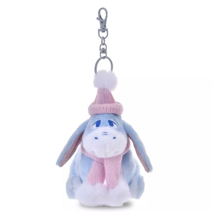 18 NOV PREORDER - Japan Disney Store - Winter Shiny Color - Winnie the Pooh - Eeyore Plush Keychain