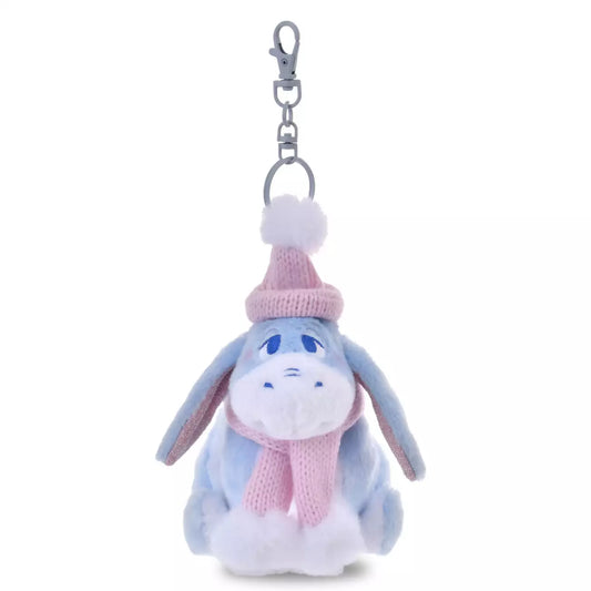 18 NOV PREORDER - Japan Disney Store - Winter Shiny Color - Winnie the Pooh - Eeyore Plush Keychain