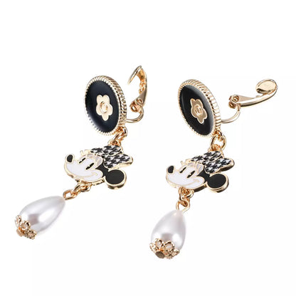 OCT 7 PREORDER - Japan Limited - Disney x Mary Quaint - Minnie Mouse - Swing Pearl Earrings