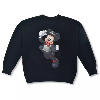 28 OCT PREORDER - Japan Limited - Happy Birthday Mickey - Mickey Mouse Long Sleeve Sweatshirt - Black