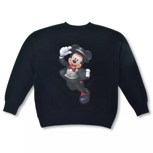 28 OCT PREORDER - Japan Limited - Happy Birthday Mickey - Mickey Mouse Long Sleeve Sweatshirt - Black