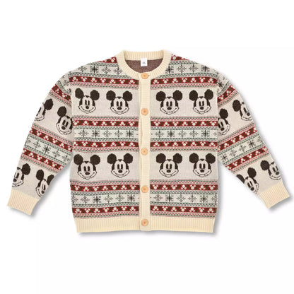 NOV 4 PREORDER - Japan Disney Store - Christmas 2025 - Mickey Mouse - Long Sleeve Knit Cardigan