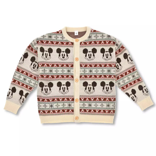 NOV 4 PREORDER - Japan Disney Store - Christmas 2025 - Mickey Mouse - Long Sleeve Knit Cardigan