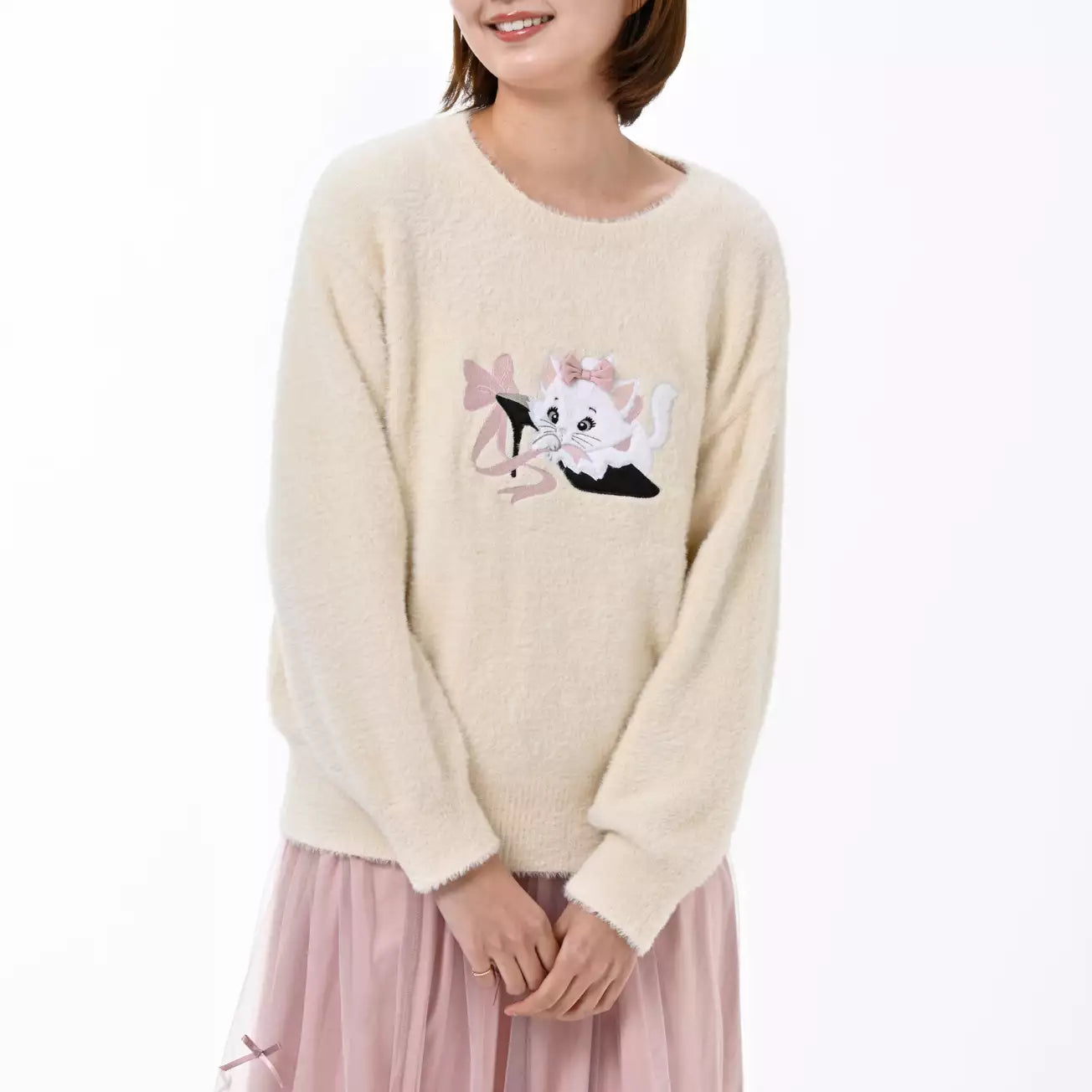 16 DEC PREORDER - Japan Disney Store - The Aristocats 55th Anniversary - Marie Long Sleeve Sweater
