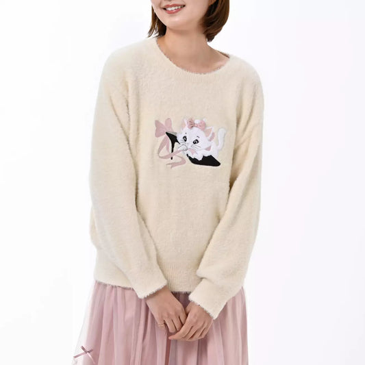 16 DEC PREORDER - Japan Disney Store - The Aristocats 55th Anniversary - Marie Long Sleeve Sweater