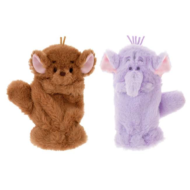 NOV 14 PREORDER - Japan Disney Store - Winnie the Pooh - Heffalump & Roo - Gloves / Mittens - Adult Size