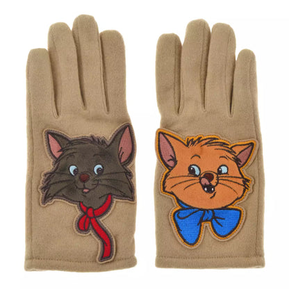 Japan Disney Store - The Aristocats - Berlioz & Toulouse - Asymmetrical Face Gloves