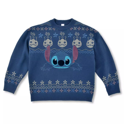 Japan Disney Store - Knit Collection - Stitch - Long Sleeve Sweater