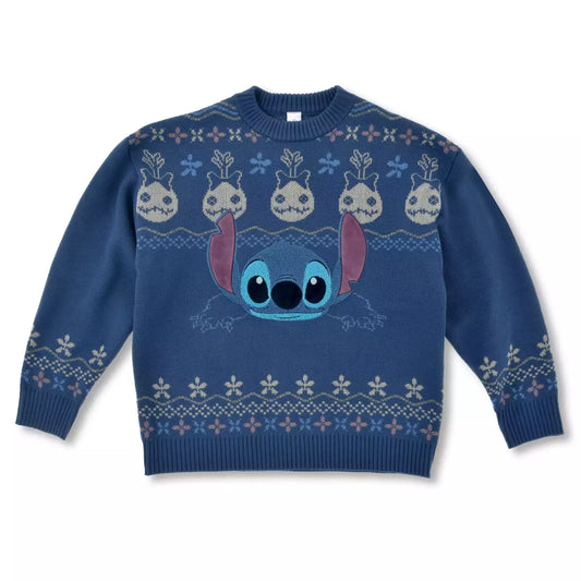 Japan Disney Store - Knit Collection - Stitch - Long Sleeve Sweater