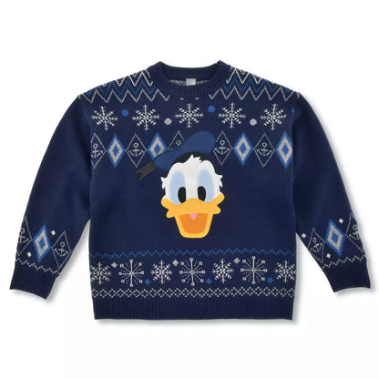 Japan Disney Store - Knit Collection - Donald Duck - Long Sleeve Sweater