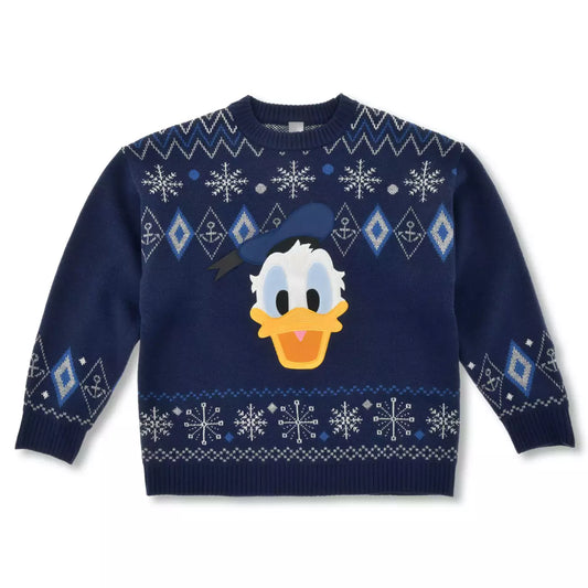 Japan Disney Store - Knit Collection - Donald Duck - Long Sleeve Sweater