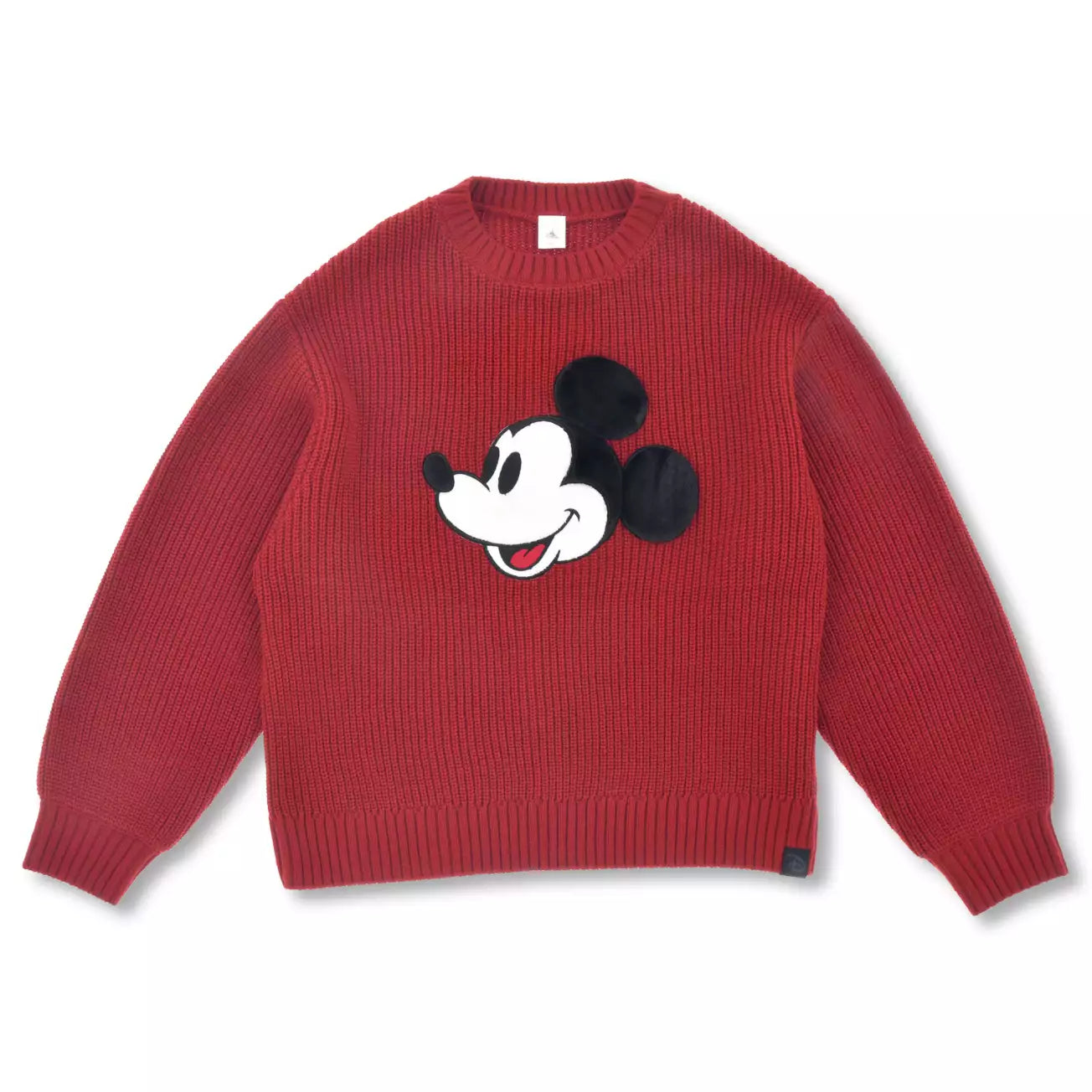 Japan Disney Store x Magical Label - Mickey Mouse -  Long Sleeve Sweater in Red with Faux Fur