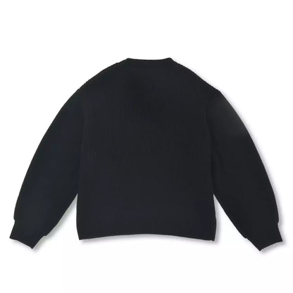Japan Disney Store x Magical Label - Mickey Mouse -  Long Sleeve Sweater in Black with Faux Fur