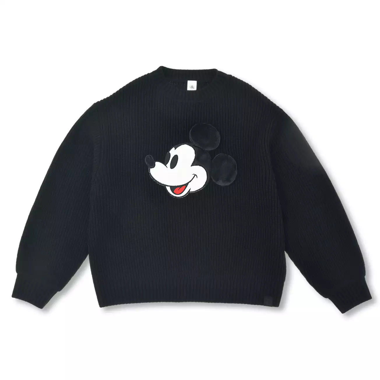 Japan Disney Store x Magical Label - Mickey Mouse -  Long Sleeve Sweater in Black with Faux Fur
