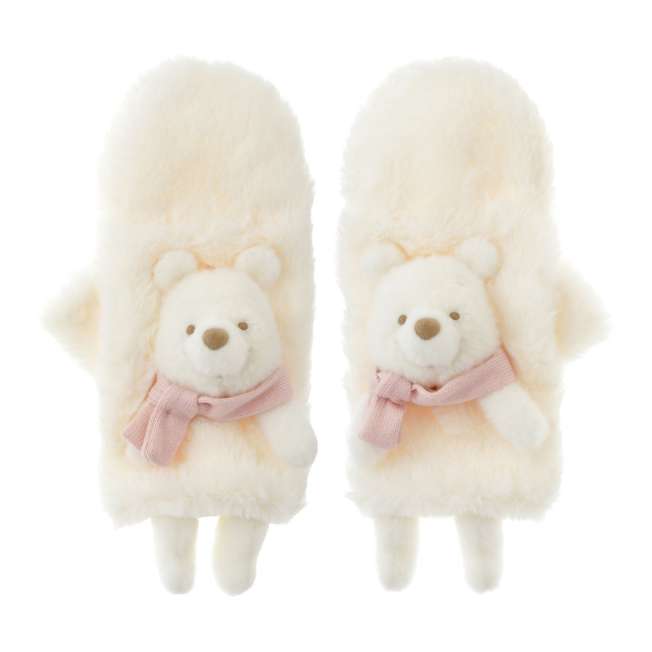 NOV 11 PREORDER - Japan Disney Store - White Pooh - Winnie the Pooh - Gloves / Mittens