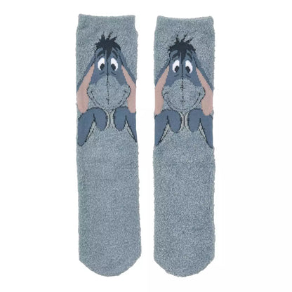 Japan Disney Store - Winnie the Pooh - Eeyore - Fluffy Socks - 23-25cm