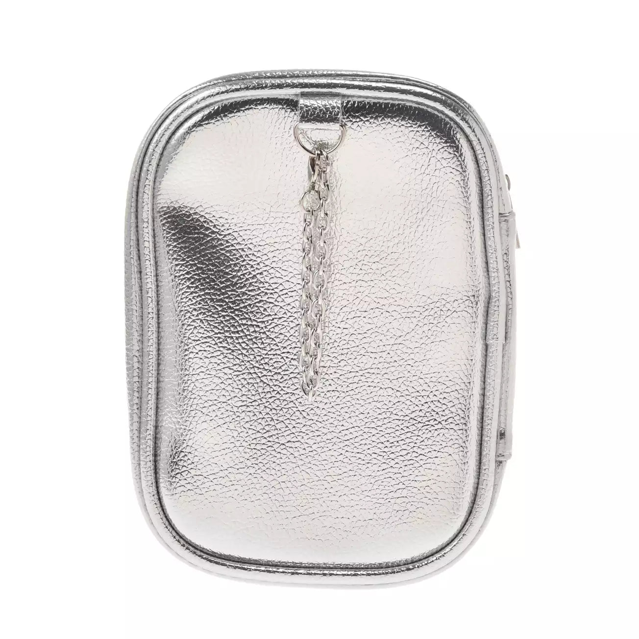 28 OCT PREORDER - Japan Limited - Happy Birthday Mickey - Mickey Mouse Pouch Keychain with Clear Window - Silver
