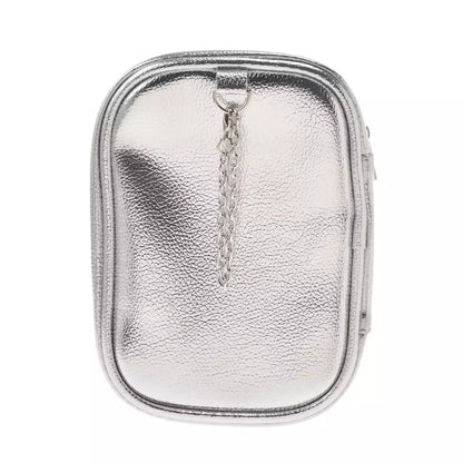 28 OCT PREORDER - Japan Limited - Happy Birthday Mickey - Mickey Mouse Pouch Keychain with Clear Window - Silver