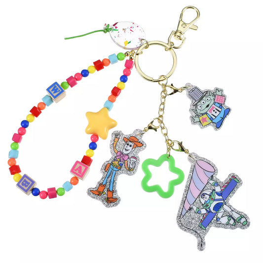 OCT 24 PREORDER - Japan Limited - Toy Story 30th Anniversary - Woody, Buzz Lightyear & Little Green Men - Keychain with Charm