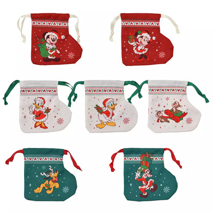 NOV 4 PREORDER - Japan Disney Store - Christmas 2025 - Mickey & Friends - Stocking Drawstring - Blind Box