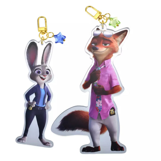 Japan Disney Store - Zootopia 2 - Nick Wilde & Judy Hopps - Keychain Set