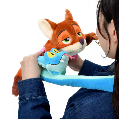 Japan Disney Store - Zootopia 2 - Nick Wilde & Gary De Snake Multi-Pouch - Plush Bag