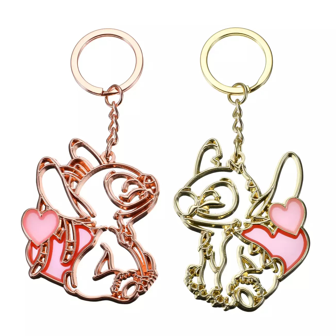 Japan Disney Store - Lilo & Stitch - Stitch & Angel - Keychain Set
