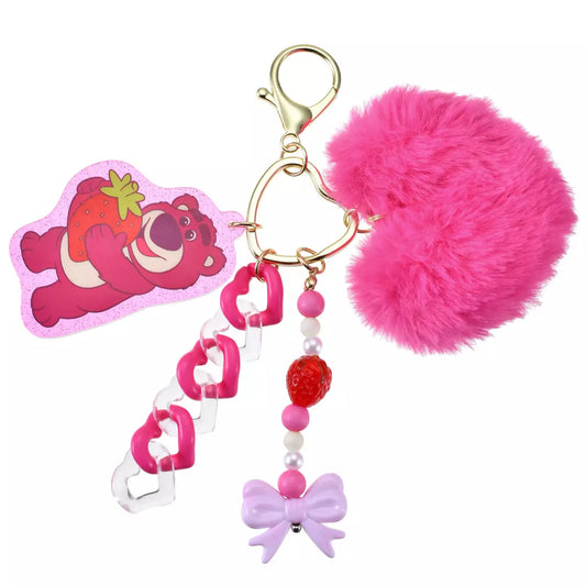 Japan Disney Store - Toy Story - Lotso - Fluffy Jingling Keychain