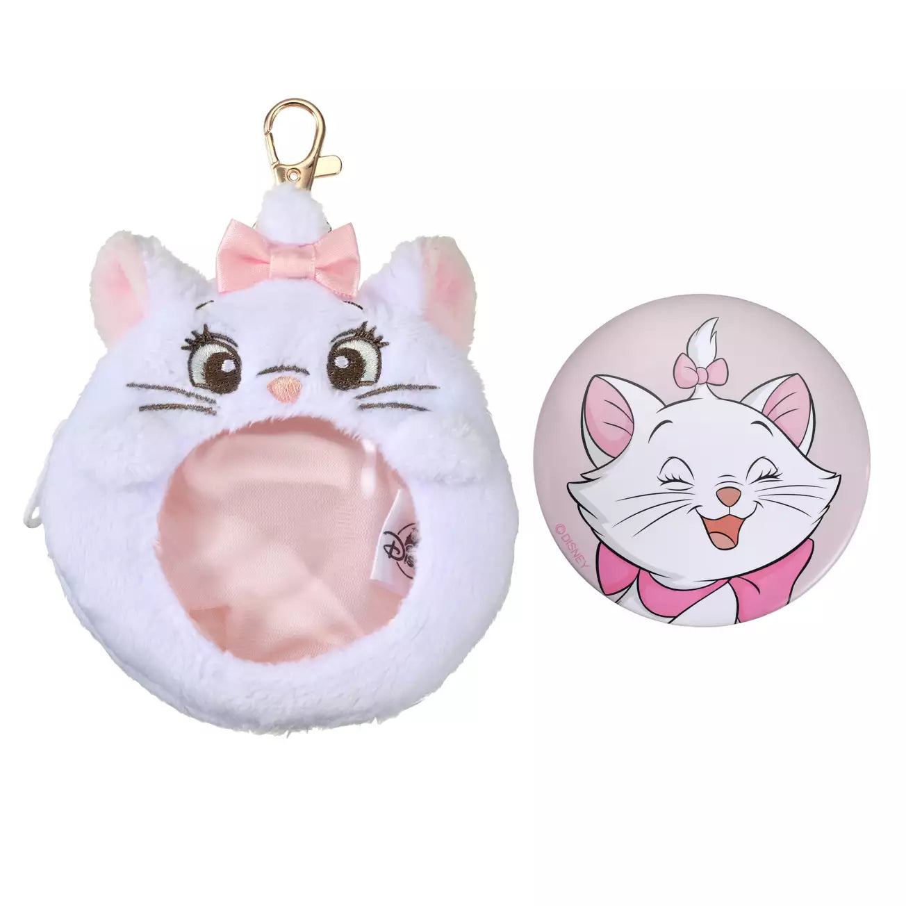 Japan Disney Store - The Aristocats - Marie Pouch Keychain with Can Badge
