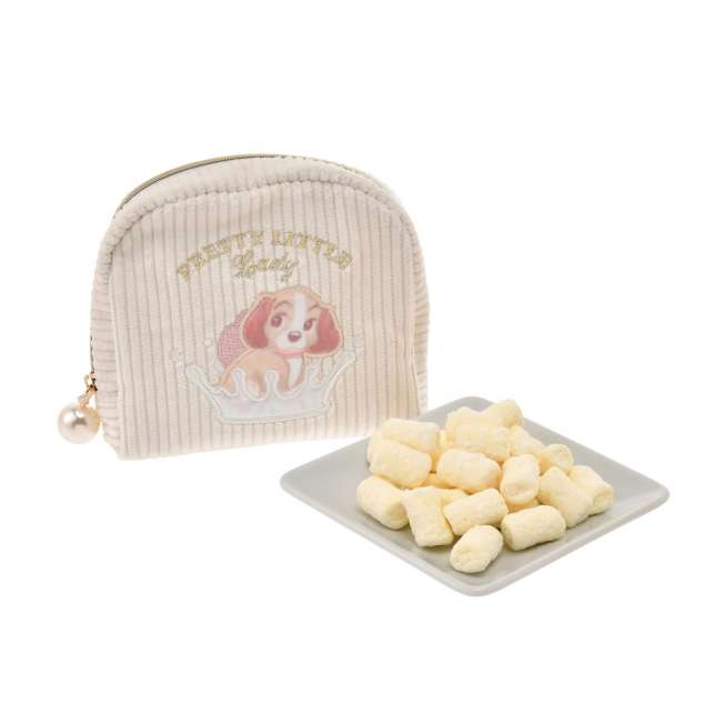 Japan Disney Store - Lady & the Tramp - Lady Plush Pouch with Marshmallows