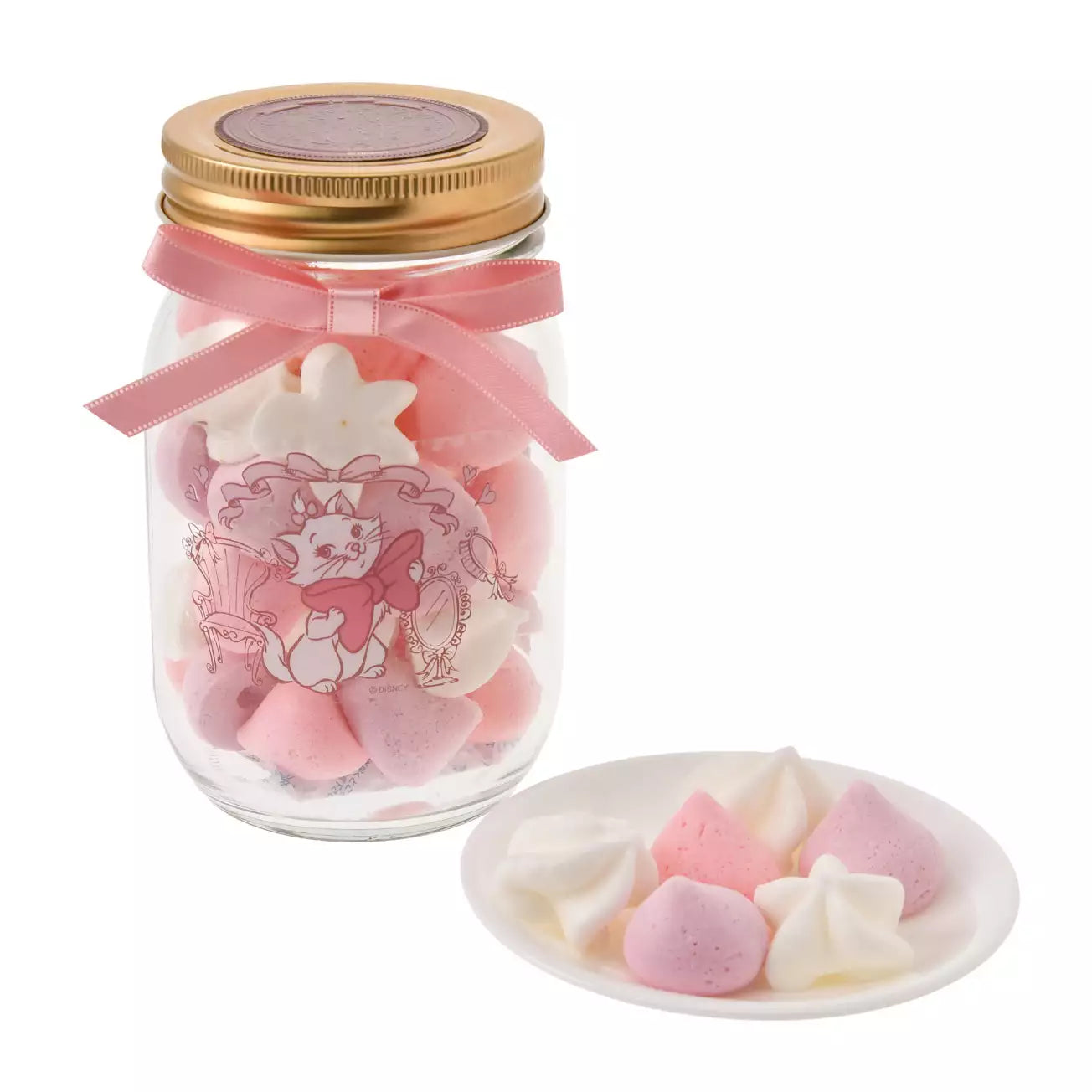 Japan Disney Store -  The Aristocats - Marie - Meringue Cookies in a Jar