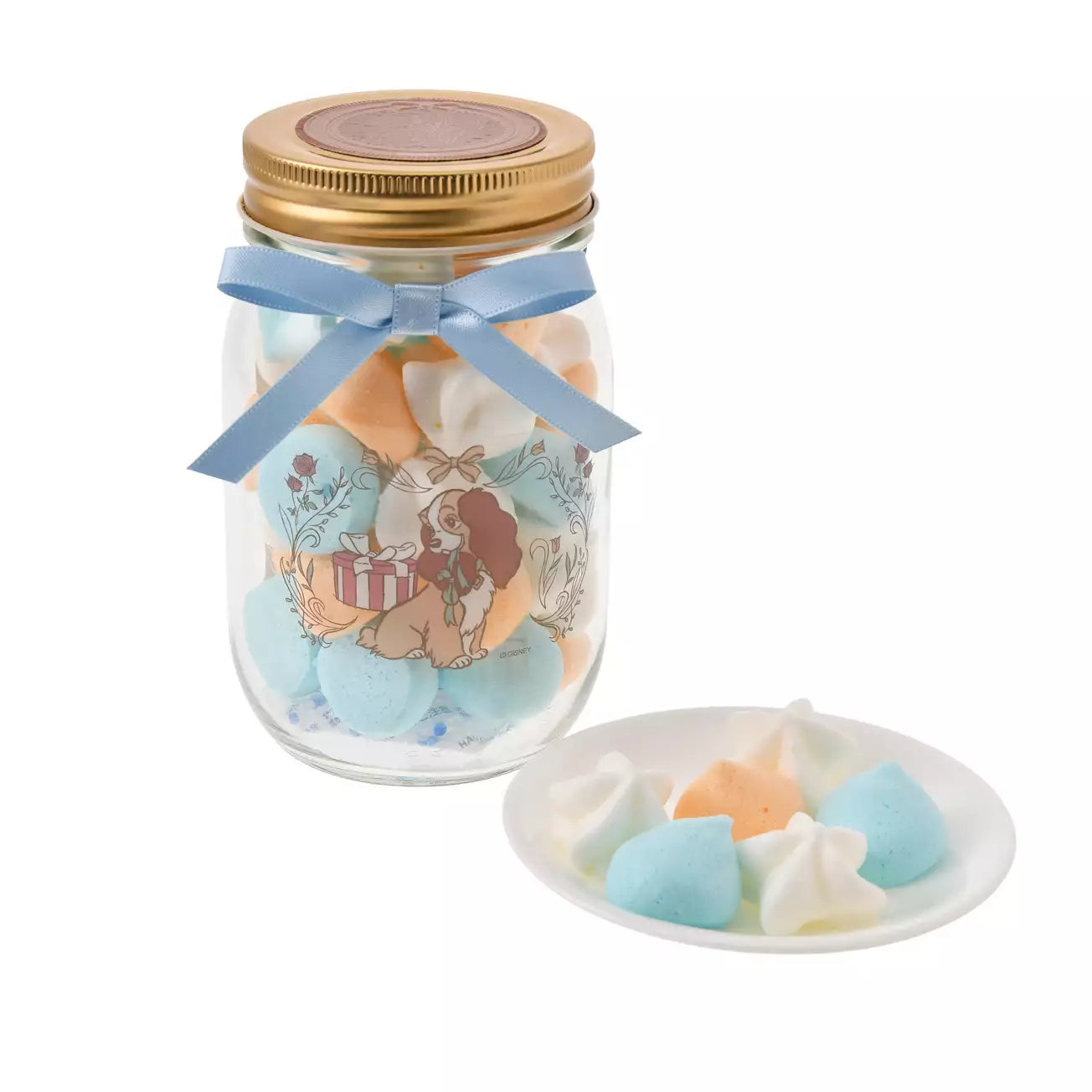Japan Disney Store - Lady & the Tramp - Lady - Meringue Cookies in a Jar