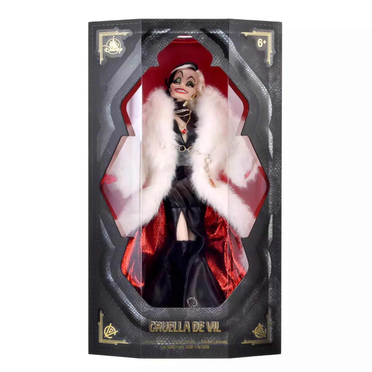 JAN 20 PREORDER - Japan Disney Store - 101 Dalmatians - 65th Anniversary - Cruella de Vil Doll