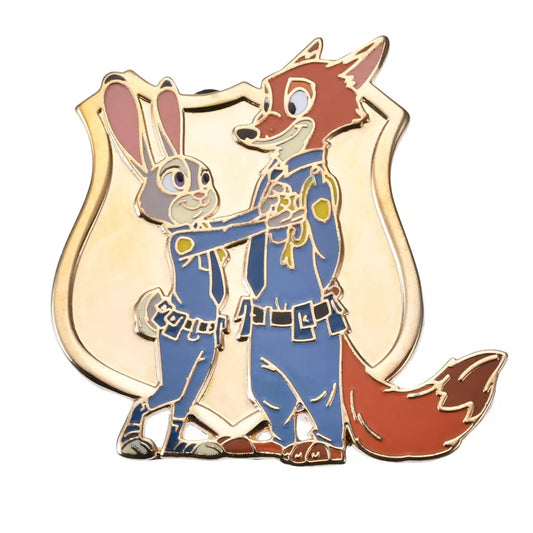 FEB 9 PREORDER - Japan Disney Store - Zootopia - 10th Anniversary Collection - Judy Hopps & Nick Wilde Graduation Pin