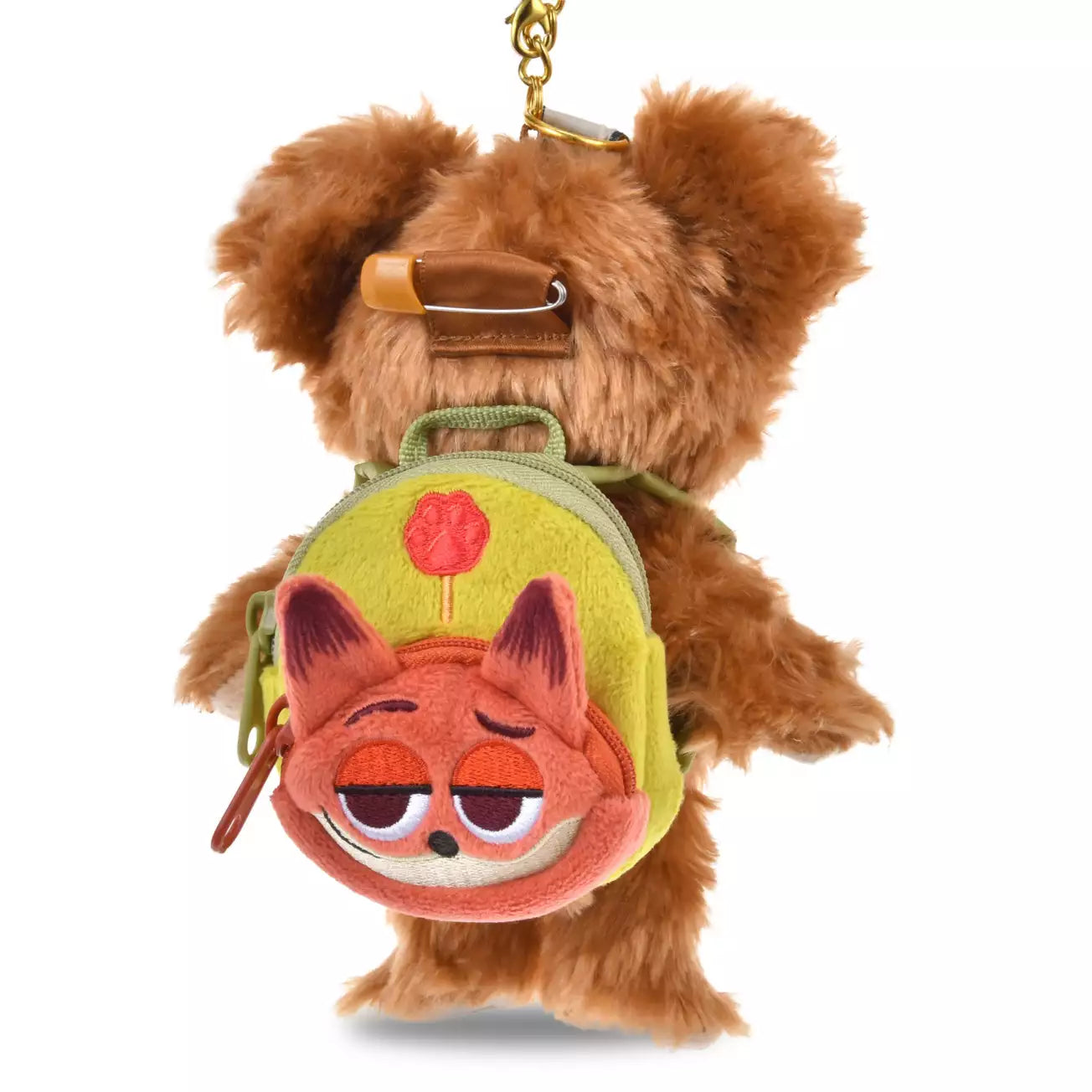 Japan Disney Store - Unibearsity - Zootopia -  Nick Wilde - Plush Keychain Backpack