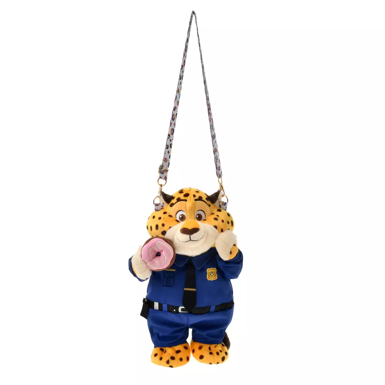 FEB 9 PREORDER - Japan Disney Store - Zootopia - 10th Anniversary Collection - Clawhauser - Multi-Pouch Plush Bag