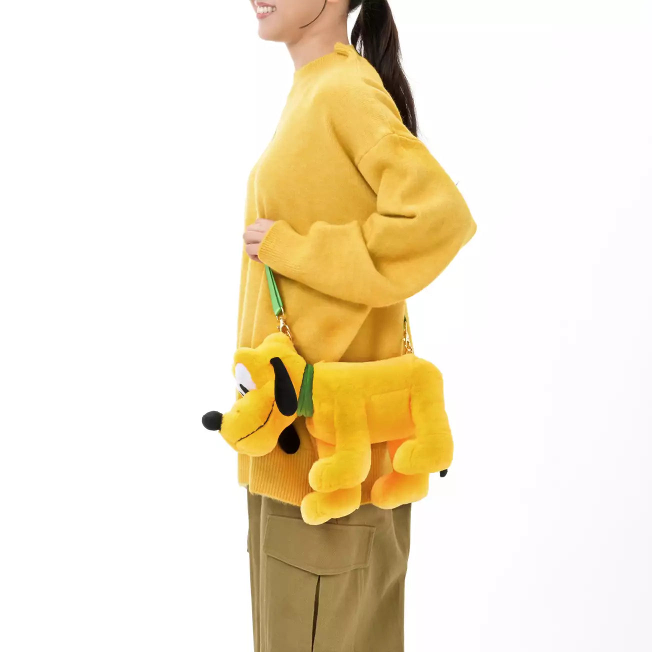 Japan Disney Store - Pluto - Plush Pouch Bag