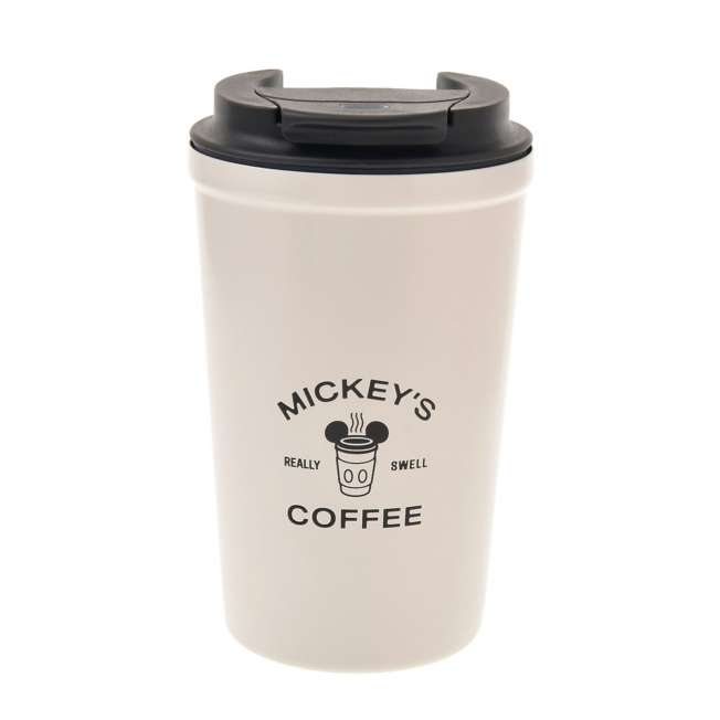 Japan Disney Store - Life with Cafe - Mickey & Minnie Mouse - Stainless Steel Tumbler