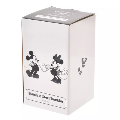 Japan Disney Store - Life with Cafe - Mickey & Minnie Mouse - Stainless Steel Tumbler